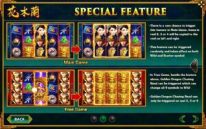 รูปแบบแจ็คพ็อตเกมและกติกาการเอาชนะในเกม Mulan มู่หลาน