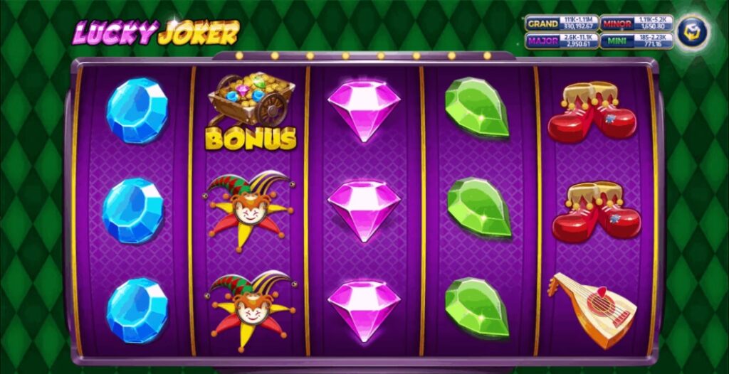 รูปแบบแจ็คพ็อตเกมและกติกาการเอาชนะในเกม Lucky Joker ลัคกี้โจ๊กเกอร์