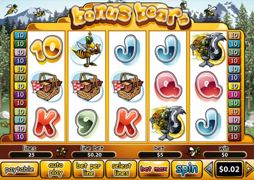 รูปแบบแจ็คพอตเกมและกติการการเอาชนะในเกม Bonus Bear : โบนัส แบร์