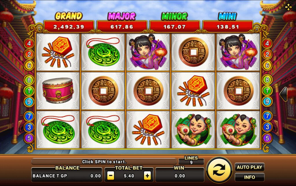 รูปแบบแจ็คพอตเกมและกติกาการเอาชนะในเกม Lucky God Progressive : ลัคกี้ แพนด้า