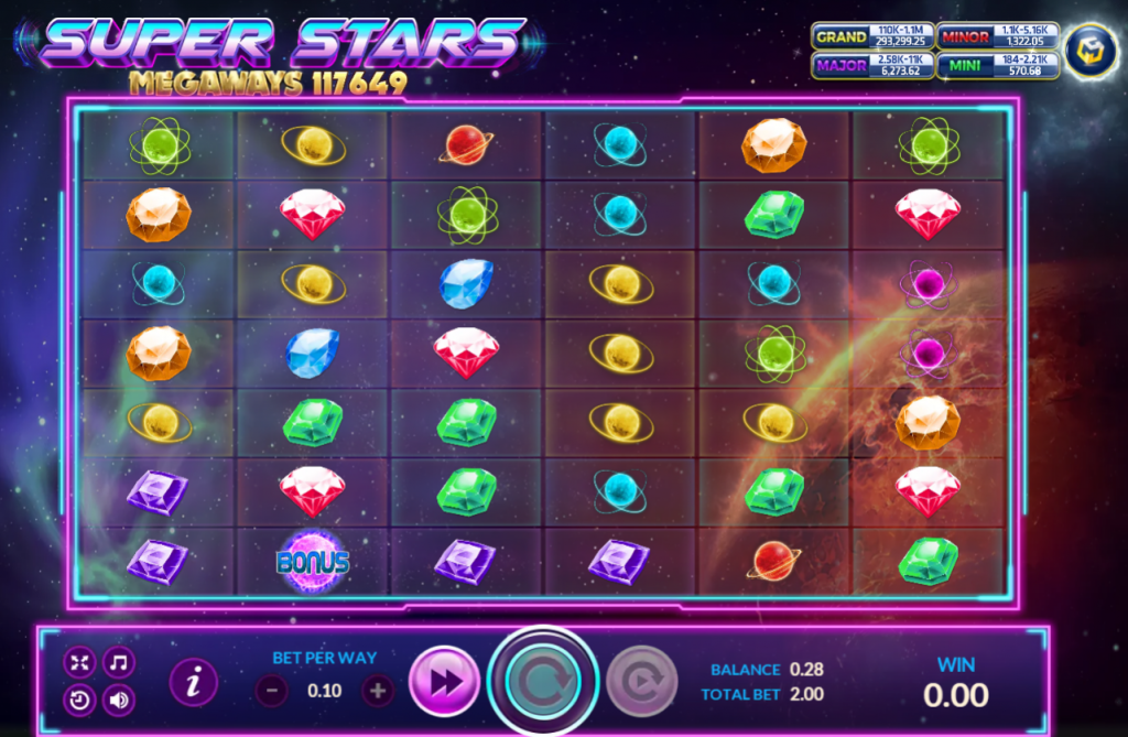 รูปแบบแจ็คพอตเกมและกติการการเอาชนะในเกม Super Stars : ซุปเปอร์ สตาร์