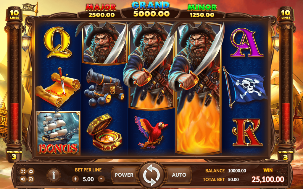 รูปแบบแจ็คพอตเกมและกติการการเอาชนะในเกม Black Beard Legacy : แบล็ค เบี๊ยด เลกาซี่