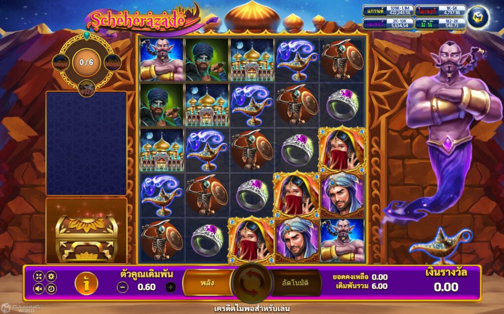 รูปแบบแจ็คพอตเกมและกติการการเอาชนะในเกม Scheherazade : ชาห์เรยาร์ด