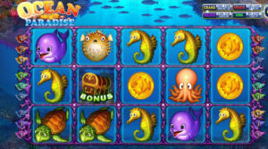 รูปแบบแจ็คพอตเกมและกติการการเอาชนะในเกม Ocean Paradise : โอเชี่ยน พาราไดซ์