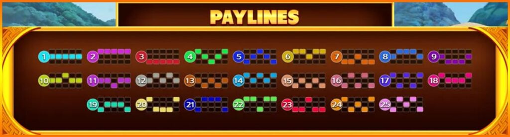 สัญลักษณ์ และ LINES เกมสล็อต Yeh Hsien
