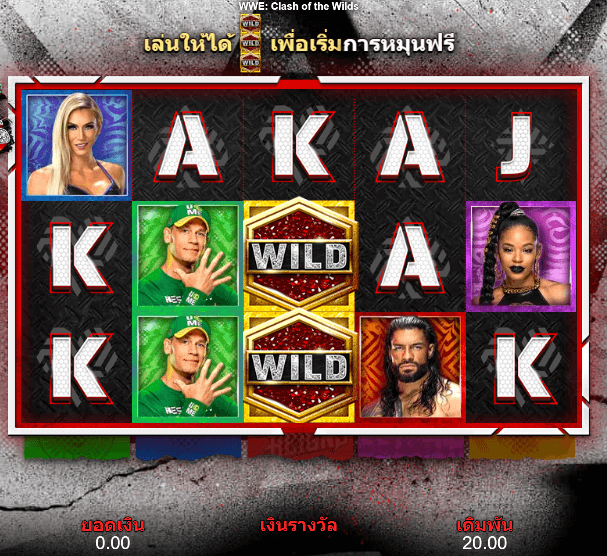 Clash of the Wilds เกมค่าย Microgamingเว็บตรง บนเว็บ SLOTXO