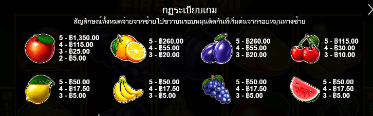 Fire Hot 20 สล็อต Pragmatic Play ฟรีเครดิต