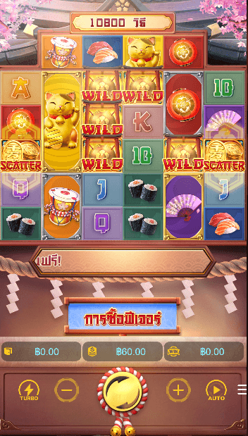 Lucky Neko เกมค่าย PG SLOT เว็บตรง บนเว็บ SLOTXO