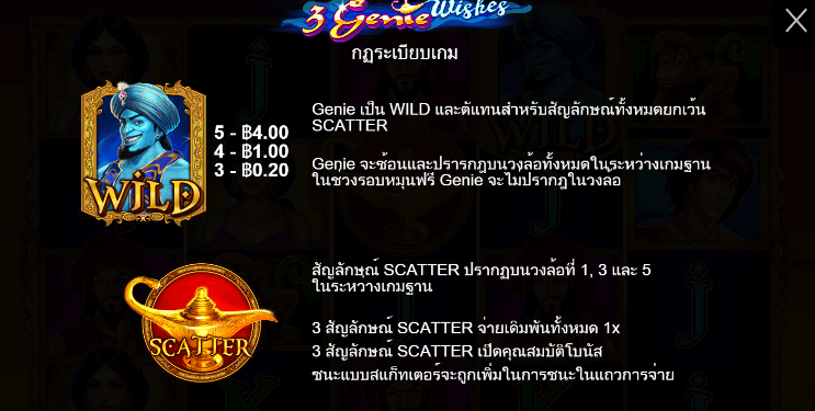 3 Genie Wishes สล็อต PP SLOT