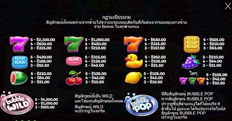 Bubble Pop สล็อต Pragmatic Play ฟรีเครดิต