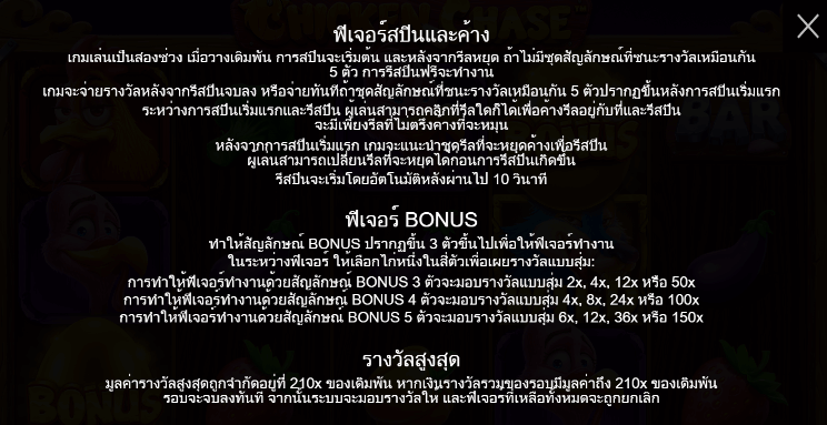 Chicken Chase สล็อต PP SLOT