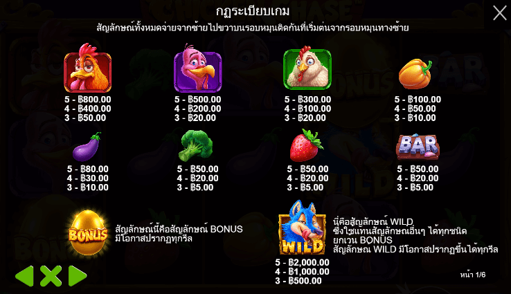 Chicken Chase สล็อต Pragmatic Play ฟรีเครดิต