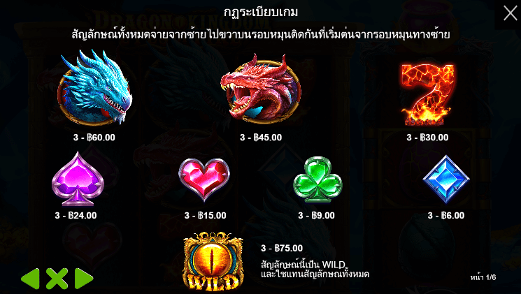 Dragon Kingdom Eyes of Fire สล็อต Pragmatic Play ฟรีเครดิต