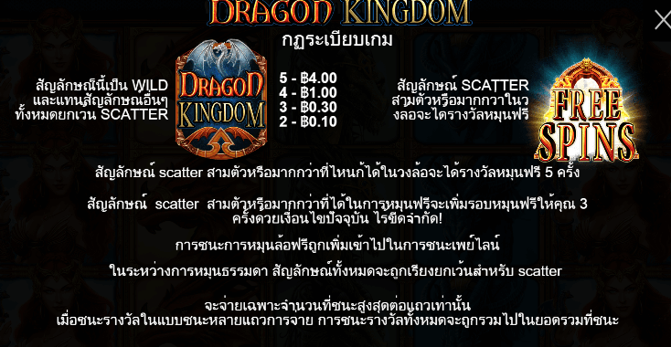 Dragon Kingdom สล็อต PP SLOT