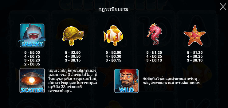Great Reef สล็อต Pragmatic Play ฟรีเครดิต