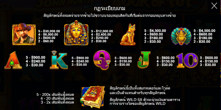 John Hunter and the book of Tut สล็อต Pragmatic Play ฟรีเครดิต