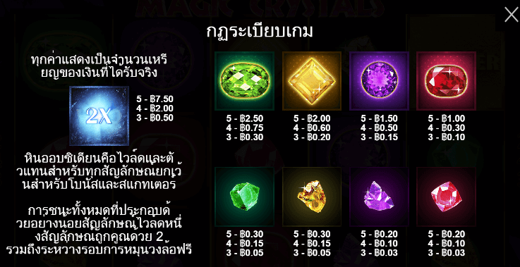 Magic Crystals สล็อต Pragmatic Play ฟรีเครดิต