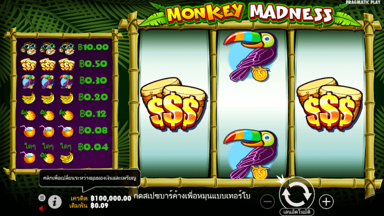 Monkey Madness สล็อต Pragmatic Play