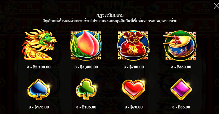 Triple Dragons สล็อต Pragmatic Play ฟรีเครดิต
