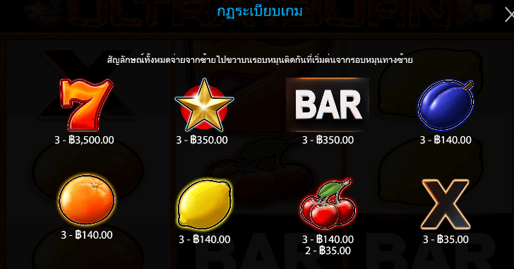 Ultra Burn สล็อต Pragmatic Play ฟรีเครดิต