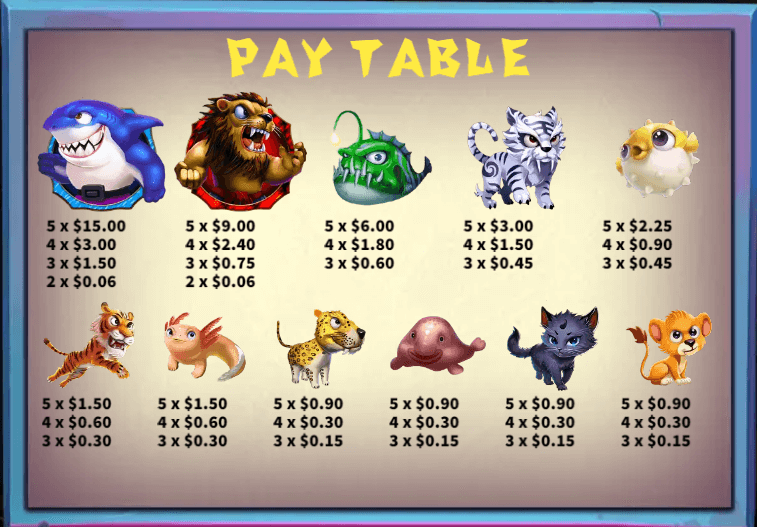 อัตราการจ่ายเงิน KA Gaming เว็บตรง Lion vs. Shark
