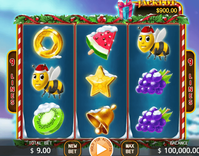 ทดลองเล่นสล็อต KA Gaming Santa Bumble Bee Hold and Win