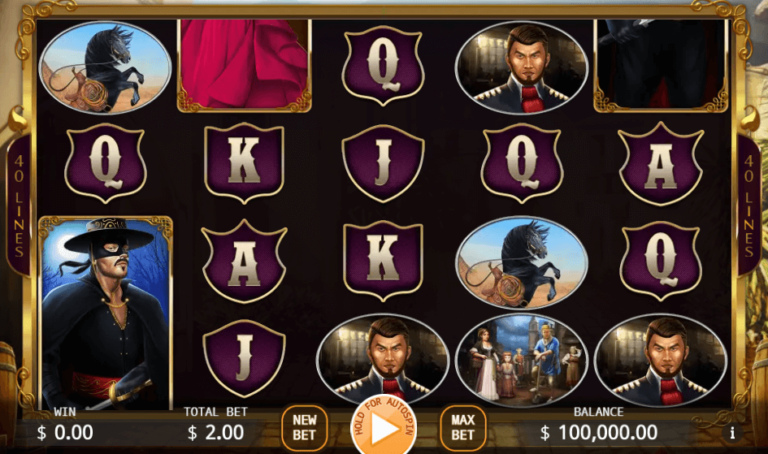 ทดลองเล่นสล็อต KA Gaming The Mask of Zorro