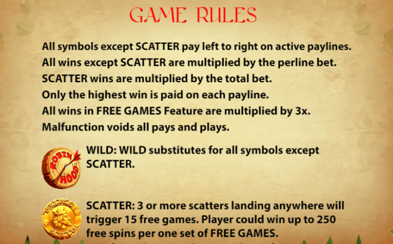 ฟีเจอร์พิเศษเกมสล็อต KA Gaming Archer Robin Hood