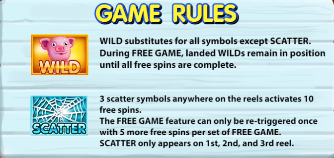 ฟีเจอร์พิเศษเกมสล็อต KA Gaming Charlotte's Web
