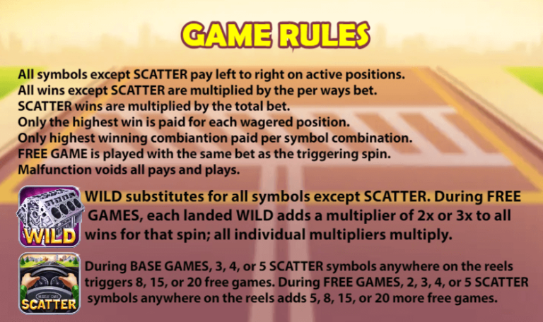 ฟีเจอร์พิเศษเกมสล็อต KA Gaming Muscle Cars