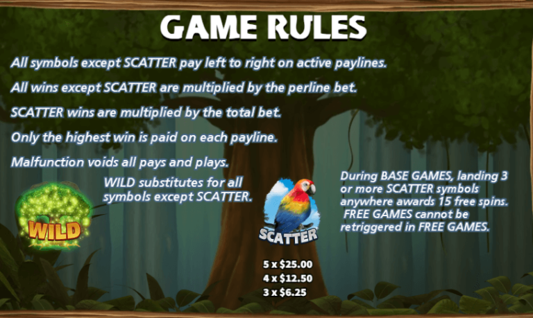ฟีเจอร์พิเศษเกมสล็อต KA Gaming Primeval Rainforest