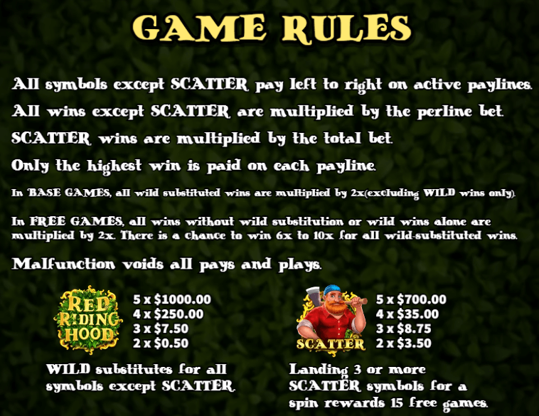 ฟีเจอร์พิเศษเกมสล็อต KA Gaming Red Riding Hood