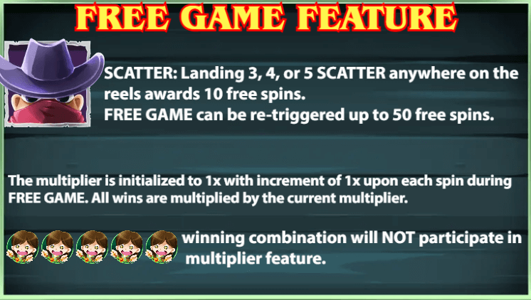 ฟีเจอร์พิเศษเกมสล็อต KA Gaming Three Bandits