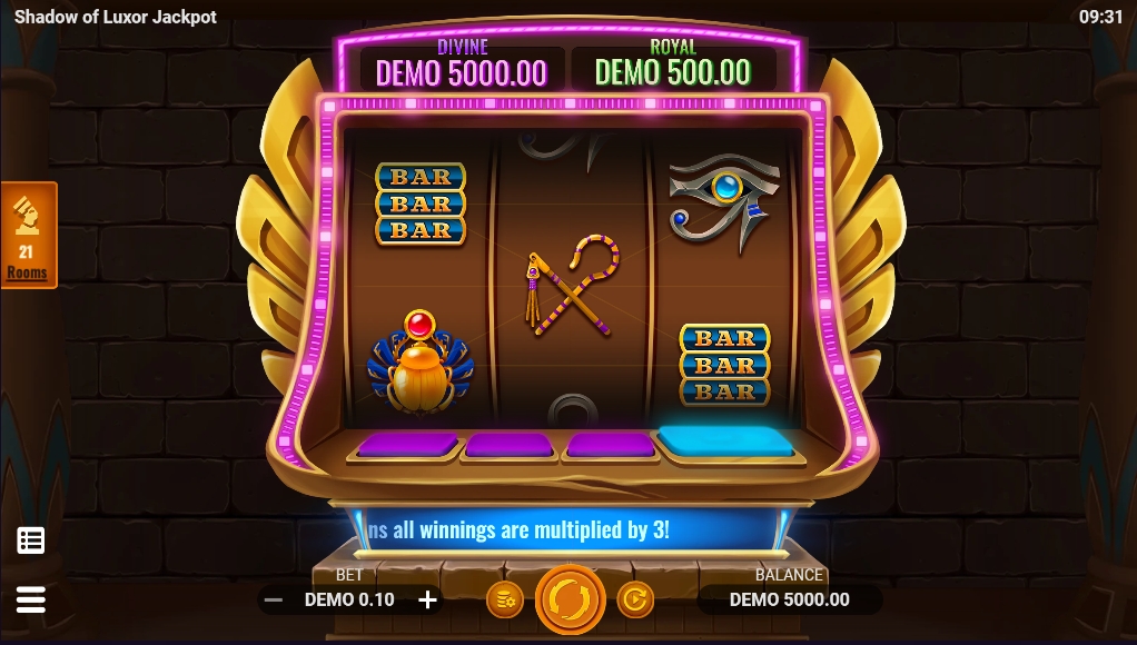 SHADOW OF LUXOR JACKPOT SLOTXO-XO ทดลองเล่น