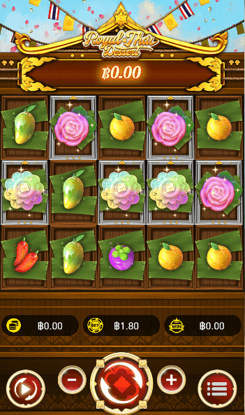 ทดลองเล่นสล็อต AMBSLOT Royal Thai Dessert