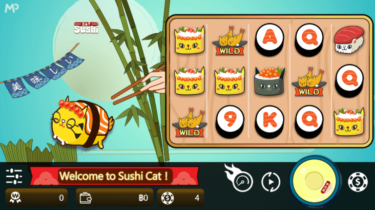 ทดลองเล่นสล็อต Mannaplay Sushi Cat