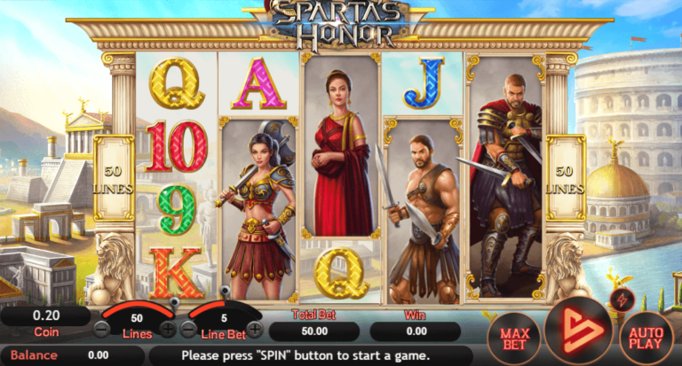 ทดลองเล่นสล็อต SimplePlay Sparta's Honor