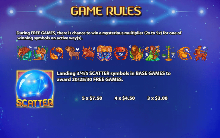 ฟีเจอร์พิเศษเกมสล็อต KA Gaming Horoscope