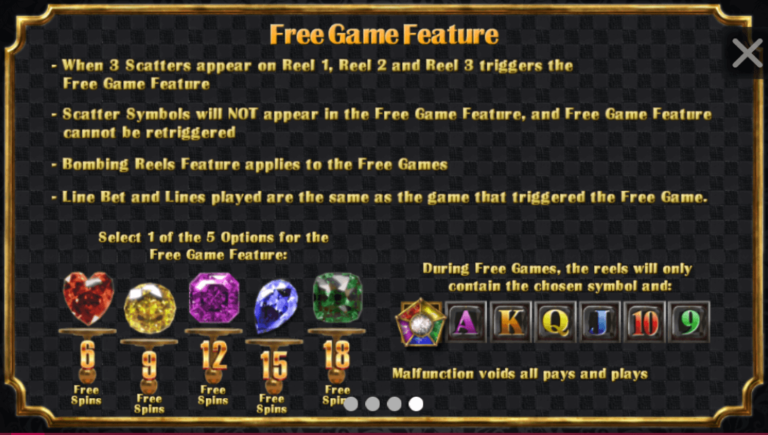 ฟีเจอร์พิเศษเกมสล็อต SimplePlay Diamond Crush