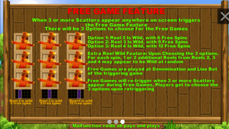 ฟีเจอร์พิเศษเกมสล็อต SimplePlay Funny Farm
