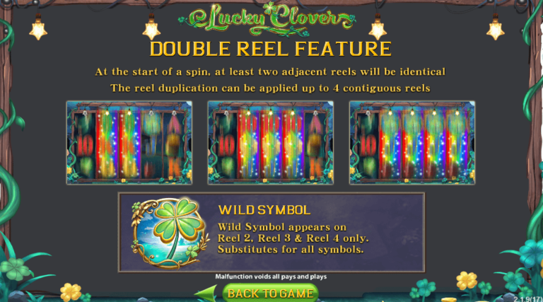 ฟีเจอร์พิเศษเกมสล็อต SimplePlay Lucky Clover