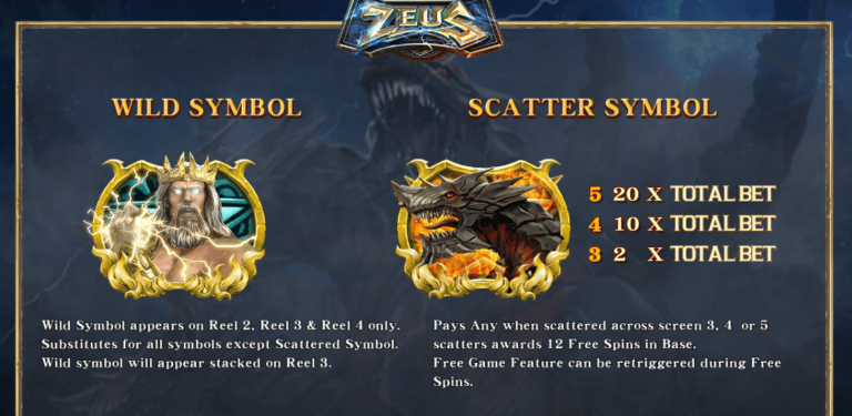 ฟีเจอร์พิเศษเกมสล็อต SimplePlay Zeus