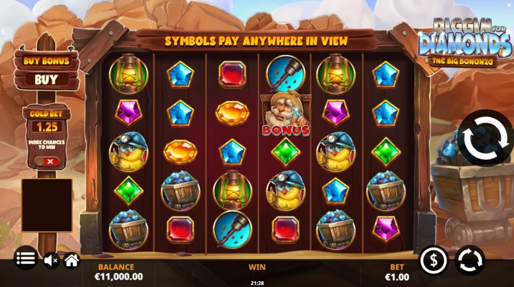 Diggin' for Diamonds – The Big Bonanza yggdrasil slotxo