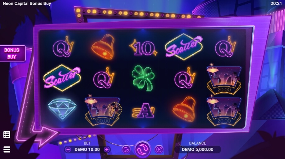 NEON CAPITAL BONUS BUY Evoplay Slotxo168