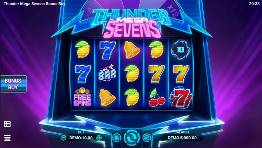 THUNDER MEGA SEVENS BONUS BUY Evoplay slotxo168