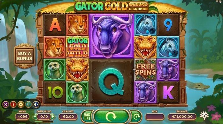 Gator Gold Deluxe GigaBlox yggdrasil slotxo