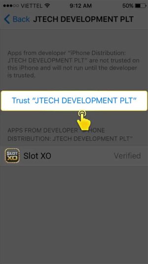 ขั้นตอนที่ 7 วิธีติดตั้ง SLOTXO บน iOS